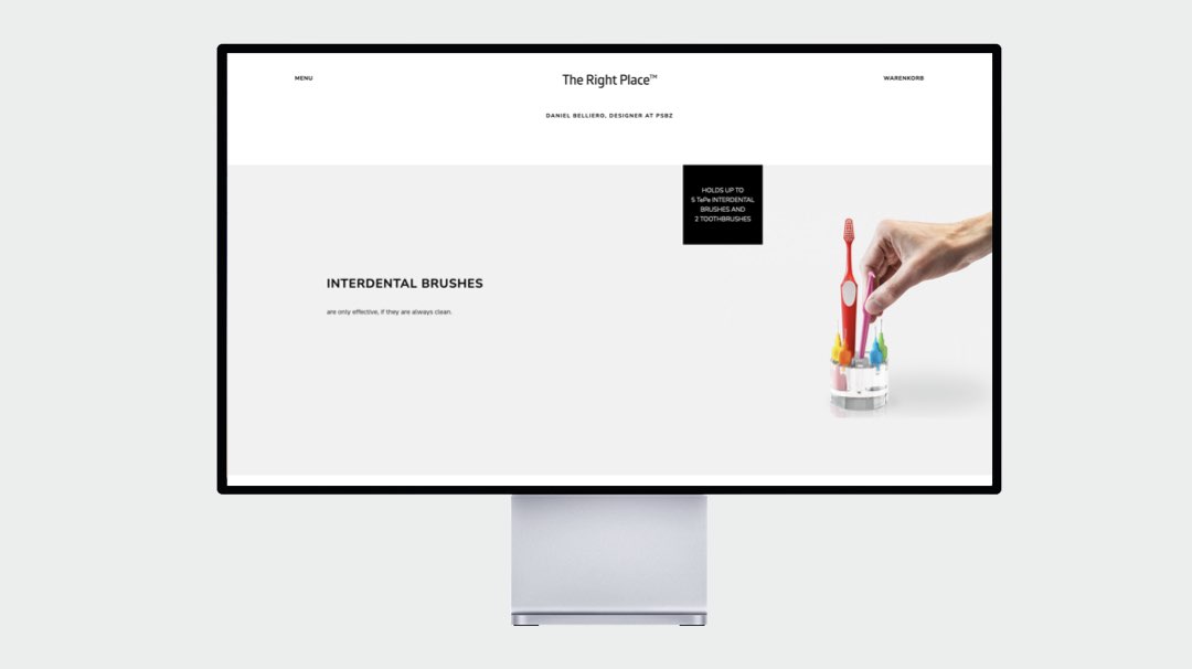 The Website - eCommerce web design mockup